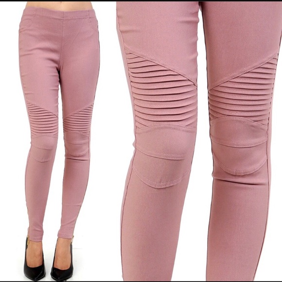 Moto Leggings size small/medium in white and pink - Picture 2 of 6